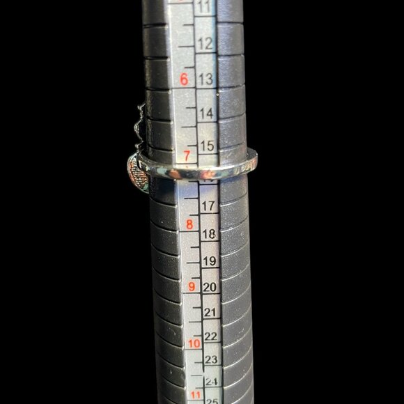 Sterling Silver Amethyst Ring Elegant Crossover Design Retro Gift Size 6 3/4 - Picture 9 of 9